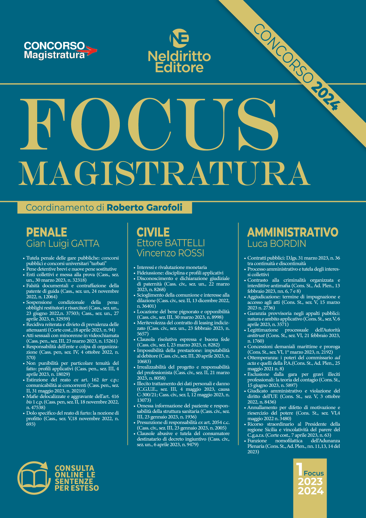 Focus Concorso Magistratura Novembre 2023-2024