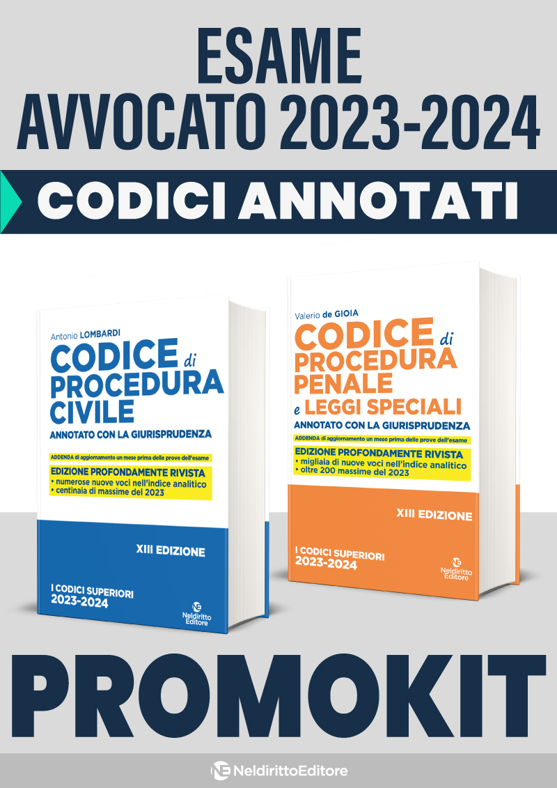 Kit Codice Procedura Civile annotato con la giurisprudenza 2023 + Codice Procedura Penale 2023 Esame Avvocato 2023-2024 