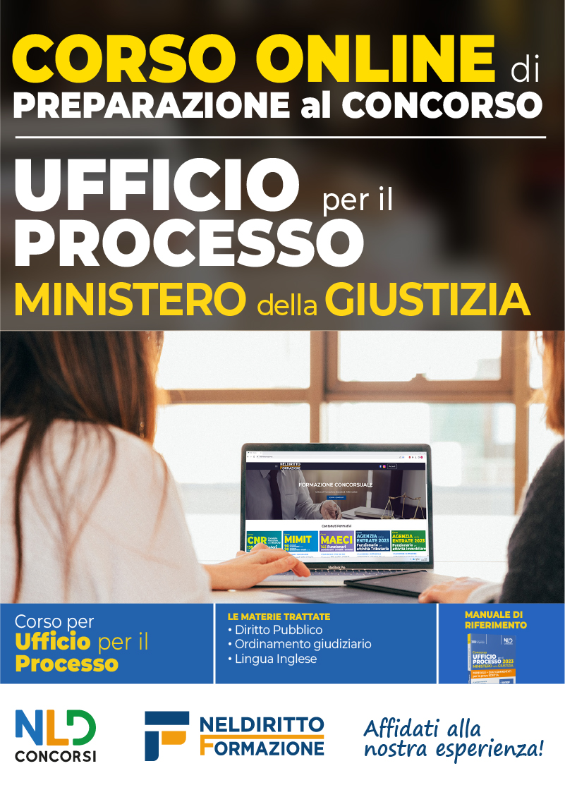 Concorso Ufficio per il processo 2023. Ministero Giustizia. Teoria