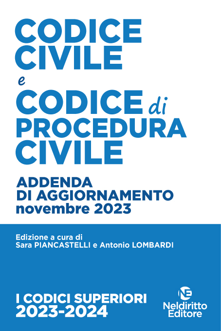 ADDENDA Codice Civile e Procedura Civile Annotato Con La Giurisprudenza 2023-2024