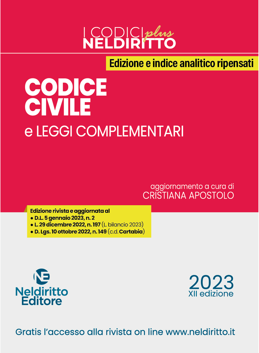 Codice Civile Plus 2023 - Nuova Edizione rivista