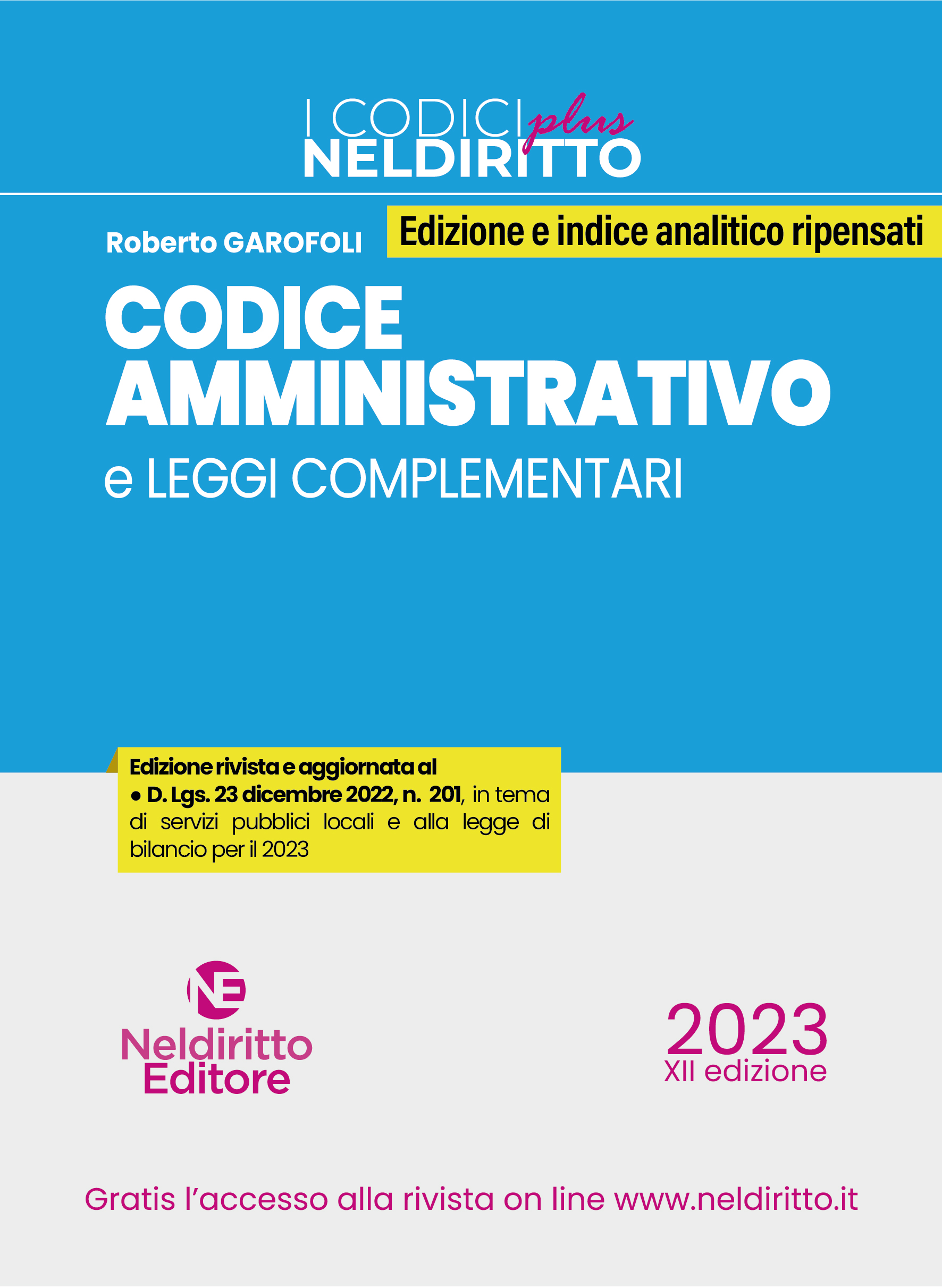 Codice Amministrativo Plus 2023 - Aggiornato alla Riforma dei servizi pubblici locali