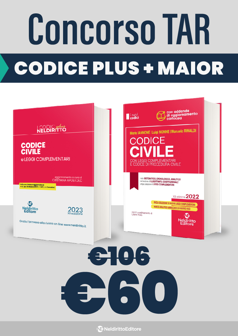KIT TAR 2023: Codice Civile Plus + Codice Civile Con Leggi Complementari E Codice Di Procedura Civile