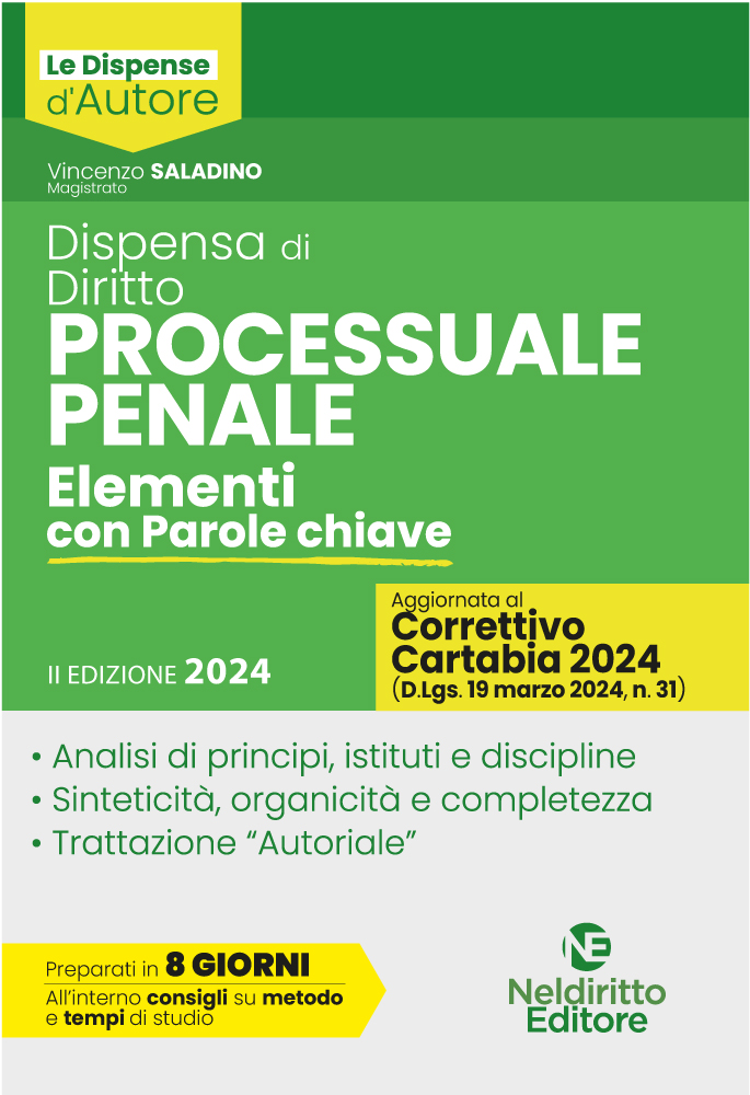 Dispensa di Diritto Processuale Penale 2024