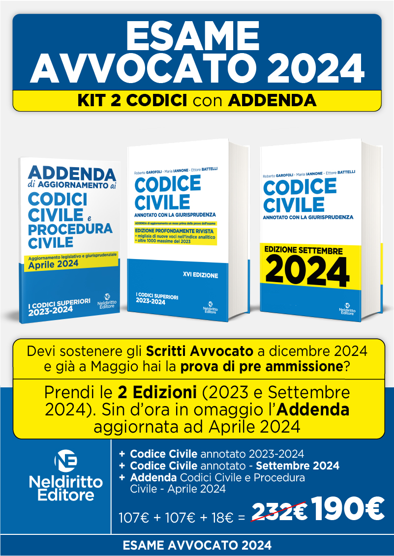 Codice Civile annotato con la giurisprudenza 2023 + Addenda Codice Civile e Procedura Civile 2024 + Codice Civile Annotato 2024