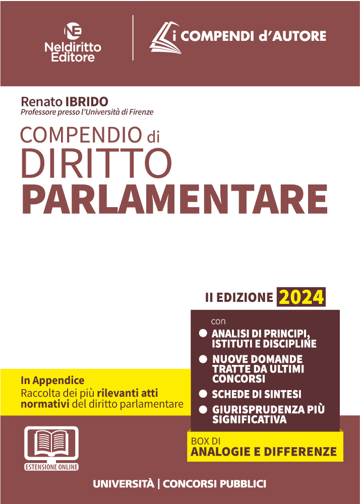 Compendio di Diritto Parlamentare 2024