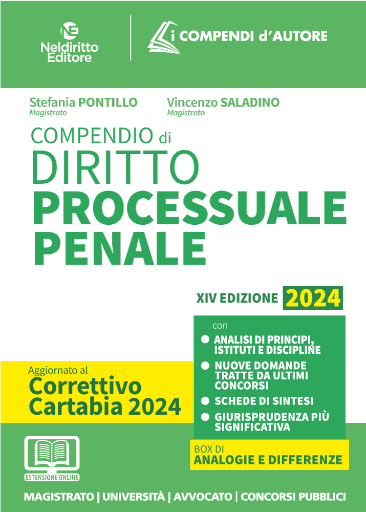 Compendio di Procedura Penale 2024. Aggiornato al Decreto correttivo alla Riforma Cartabia