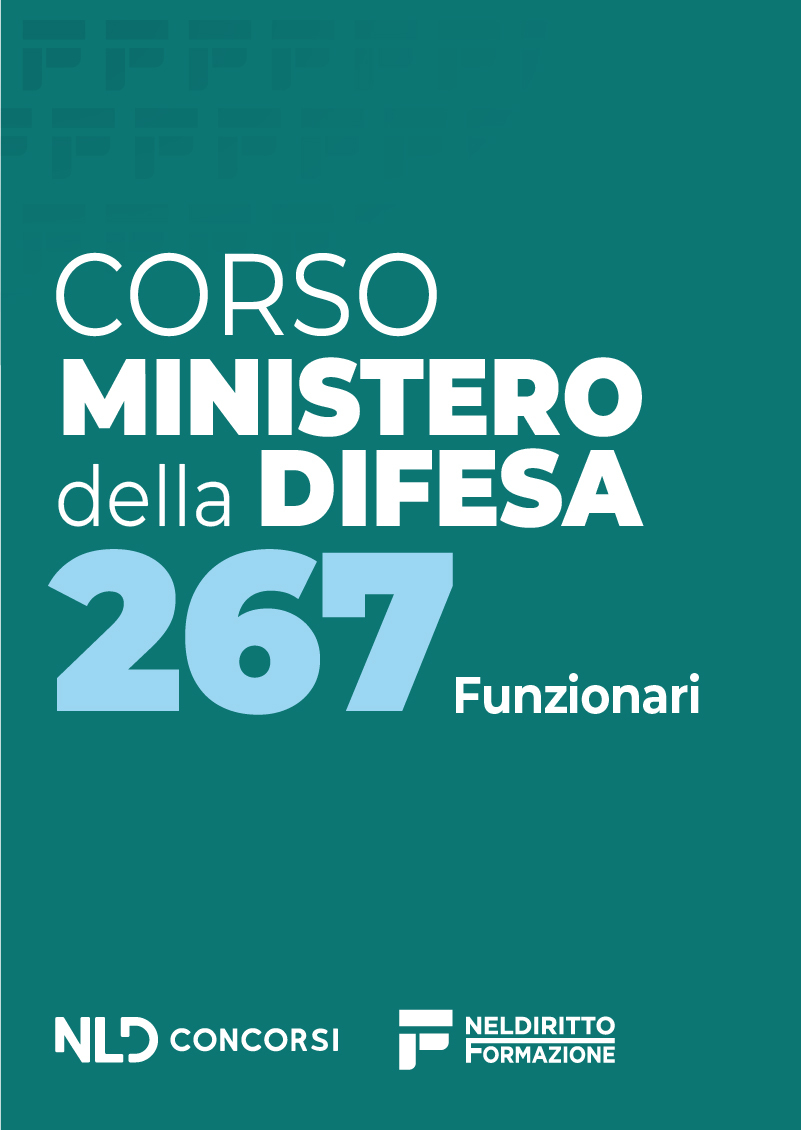 Ministero della Difesa: concorso per 267 funzionari, posti anche