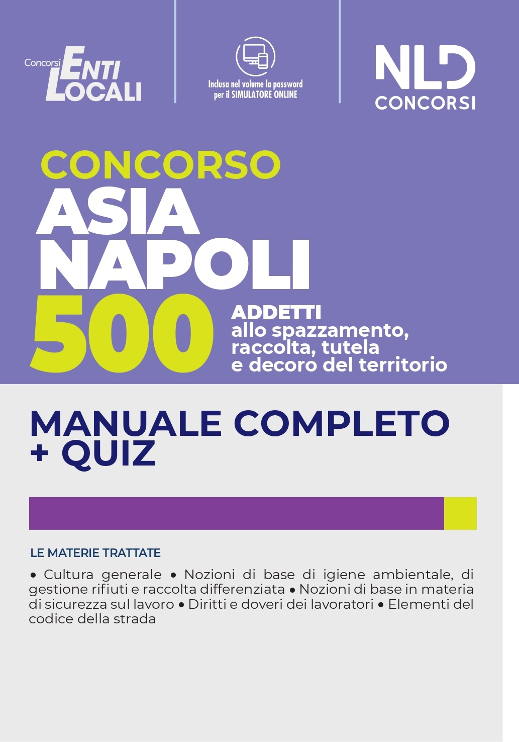 Concorso ASIA Napoli 500 Operatori Ecologici - Manuale Completo + Quiz