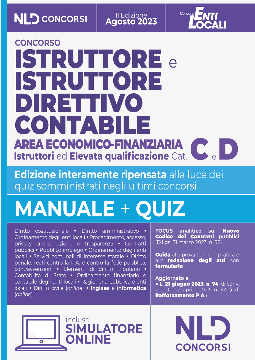 Istruttore e Istruttore Direttivo Contabile Area Economico-Finanziaria negli Enti Locali Cat. C e D 
