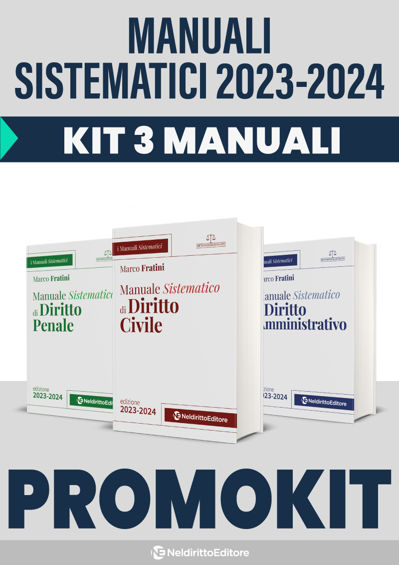 Magistratura 2023: Kit 3 Manuali Sistematici 2023 