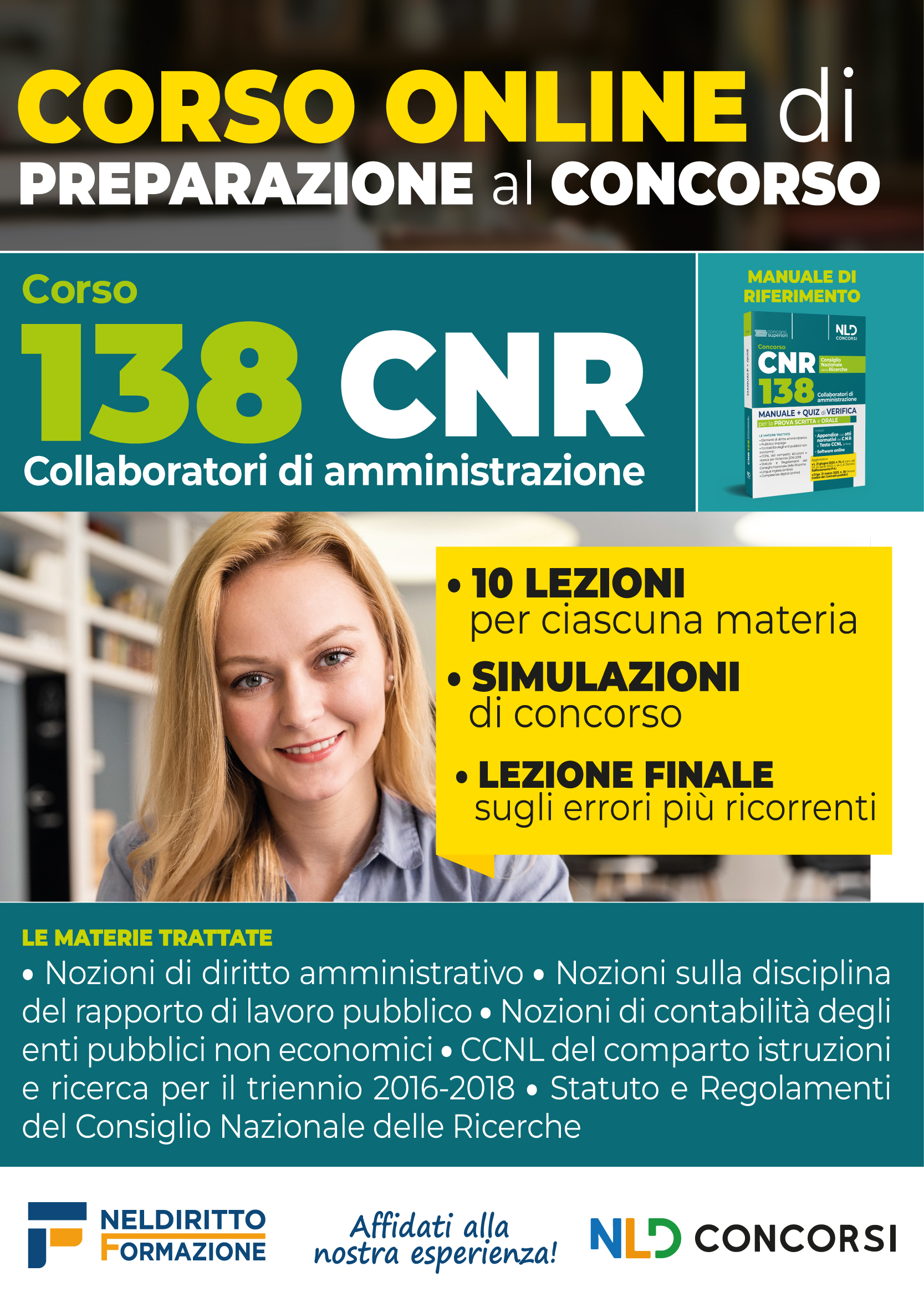 Concorso 138 CNR. CORSO CNR 2023. CORSO per 138 Collaboratori amministrativi