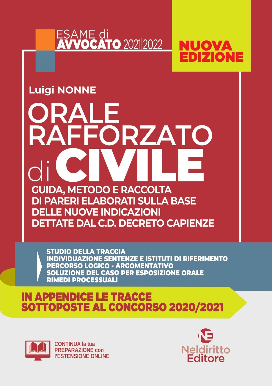 Orale Rafforzato 2021/2022: Orale Rafforzato di Diritto Civile