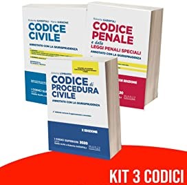 Kit Codici Esame Avvocato 2021: Codice Civile + Codice Penale + Codice Procedura Civile Annotati con la Giurisprudenza