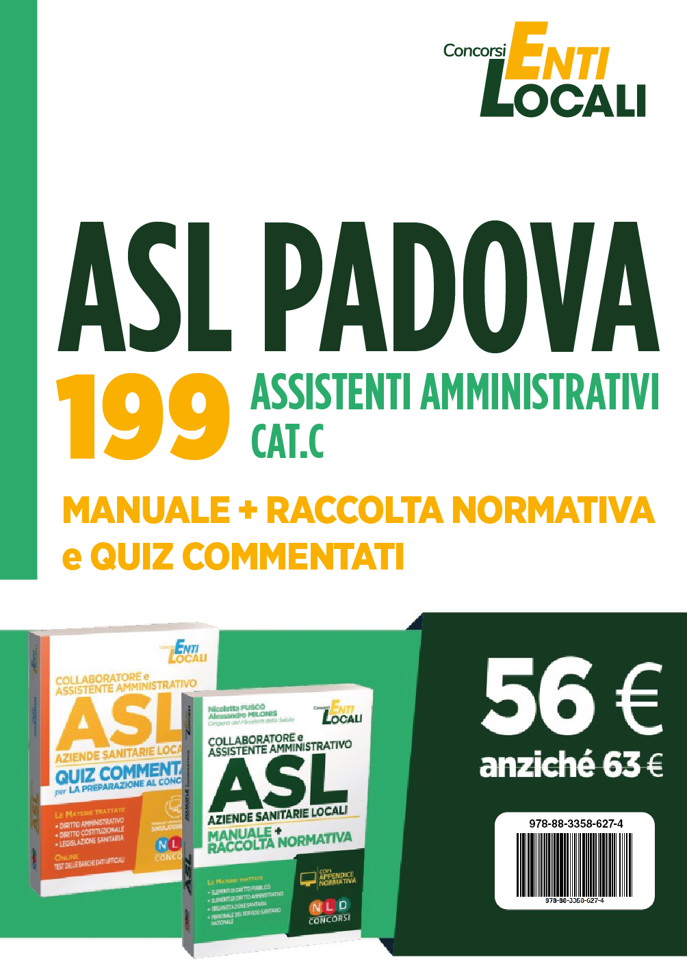Concorso Asl Padova: Kit Completo per Concorso ASL PADOVA per 199 ASSISTENTI AMMINISTRATIVI