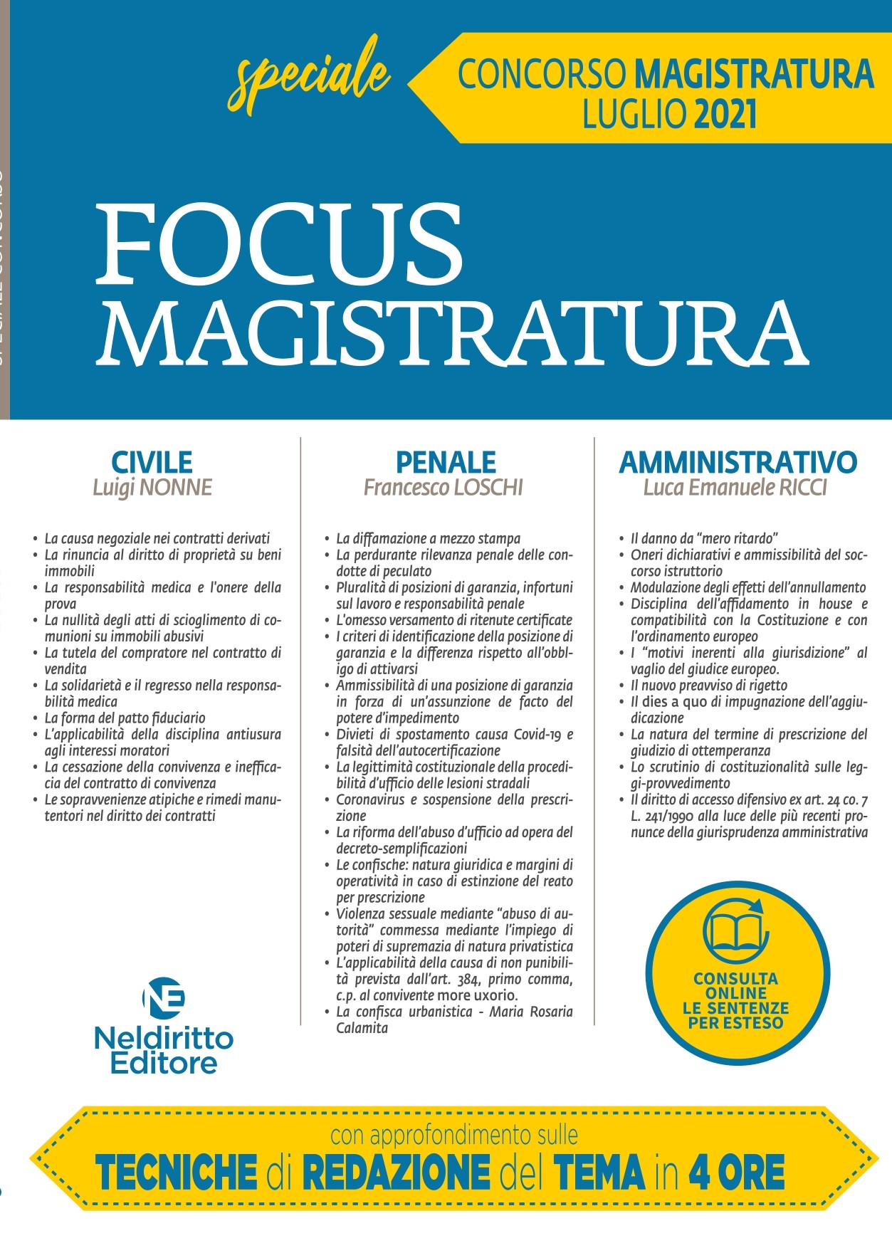 Speciale Magistratura: Focus magistratura n. 4 - 2021