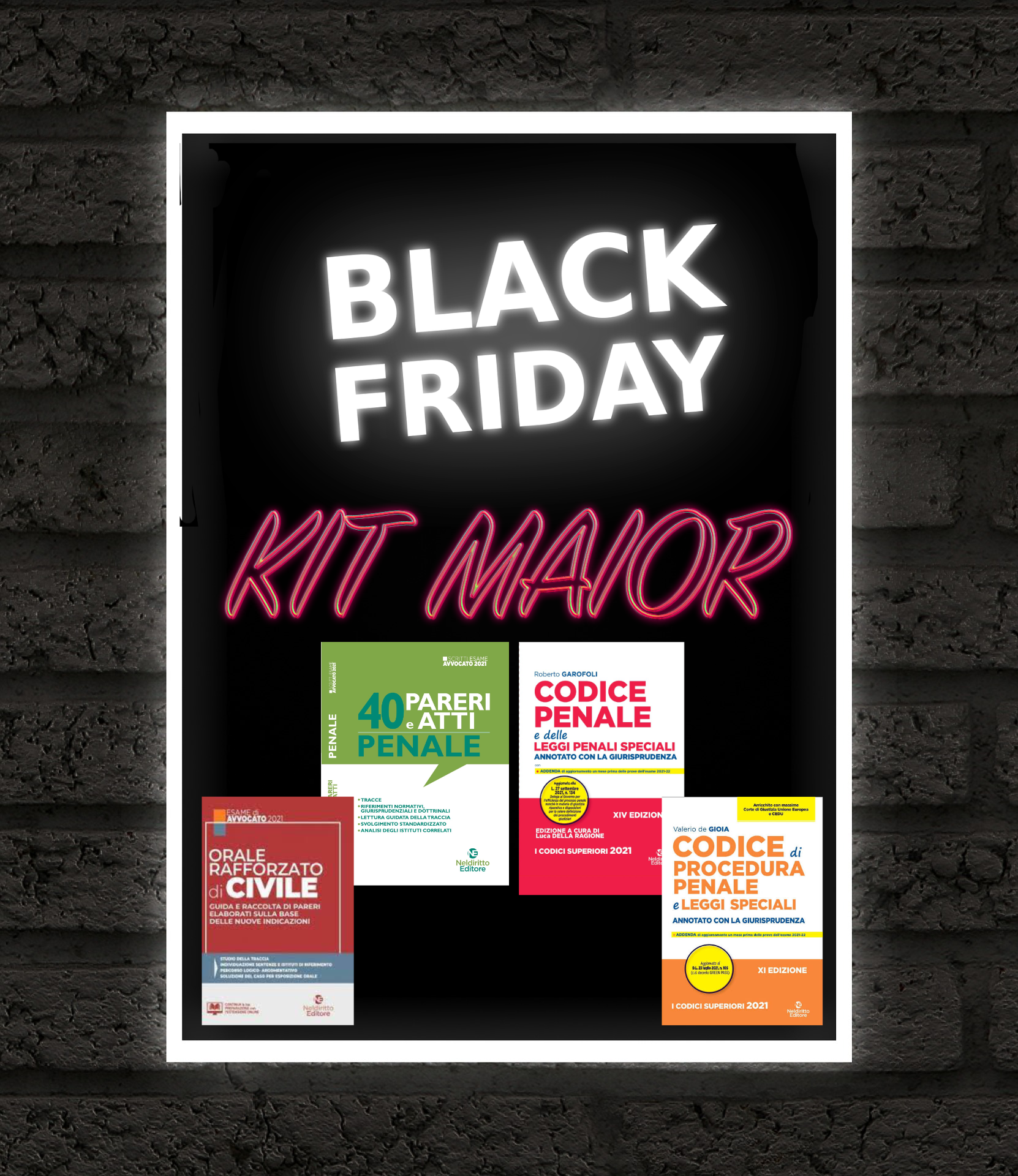 SPECIALE BLACK FRIDAY: KIT 2 CODICI ANNOTATI 2021 PENALE+ PROCEDURA PENALE + 40 PARERI DI DIRITTO PENALE + ORALE RAFFORZATO DI DIRITTO PENALE SPECIALE BLACK FRIDAY: KIT 2 CODICI ANNOTATI 2021 PENALE+ PROCEDURA PENALE + 40 PARERI DI DIRITTO PENALE + ORALE RAFFORZATO DI DIRITTO PENALE