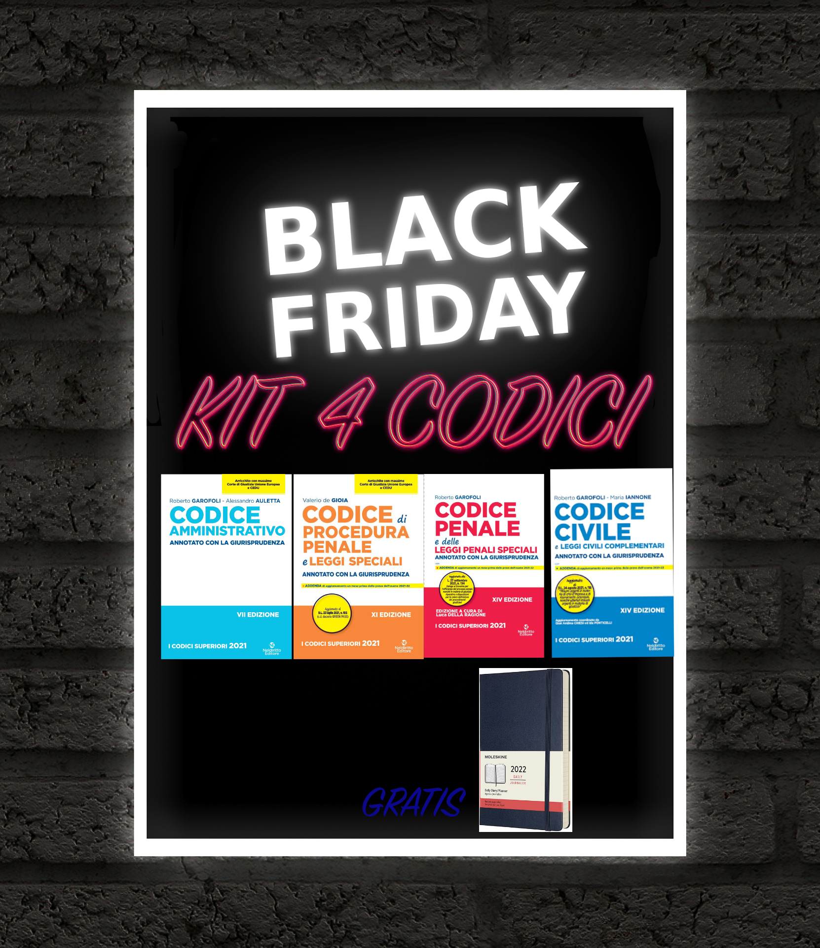 SPECIALE BLACK FRIDAY: KIT 4 CODICI ANNOTATI 2021 + MOLESKINE IN OMAGGIO SPECIALE BLACK FRIDAY: KIT 4 CODICI ANNOTATI 2021 + MOLESKINE IN OMAGGIO