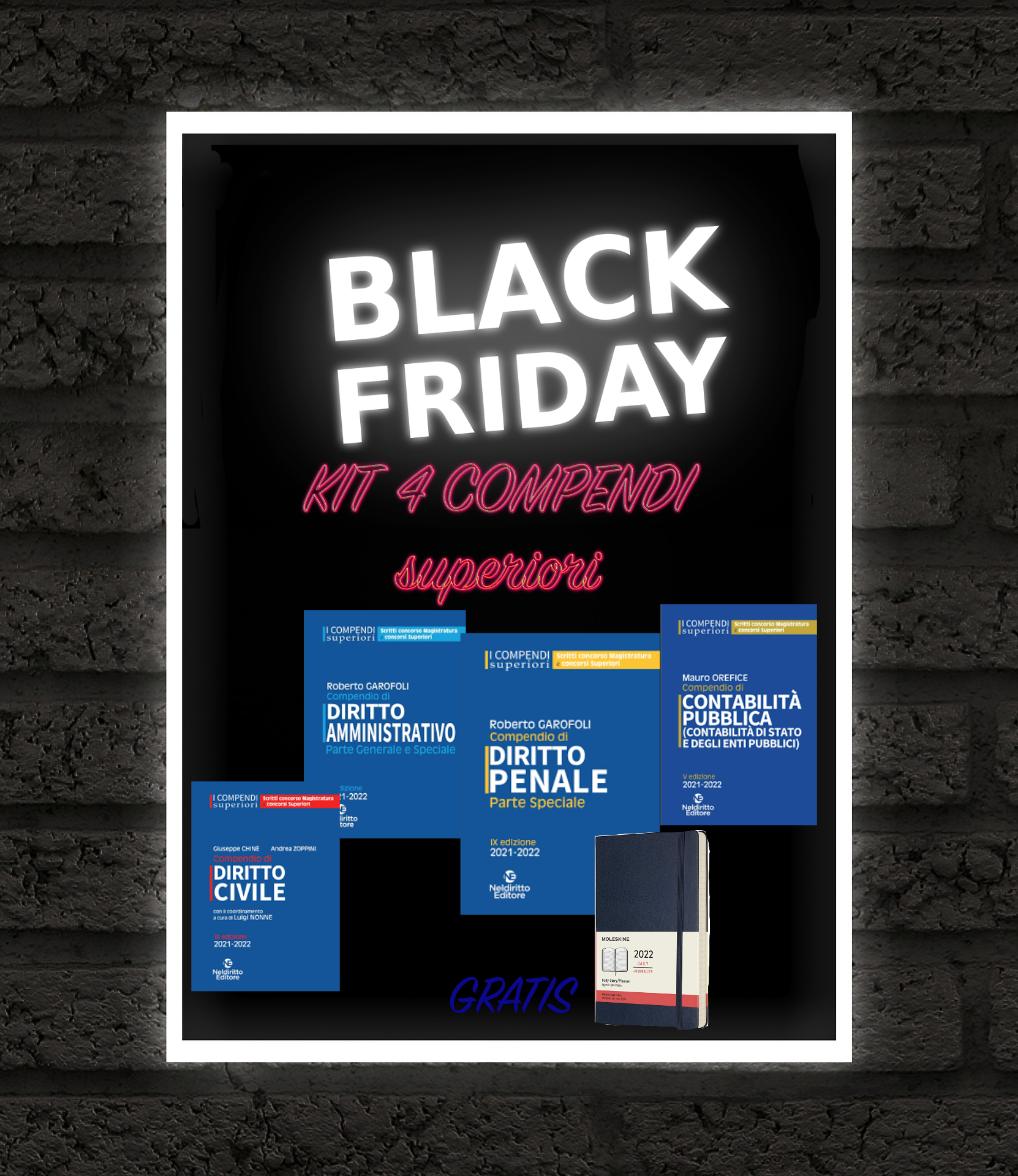 SPECIALE BLACK FRIDAY: KIT 4 COMPENDI SUPERIORI 2021 + MOLESKINE IN OMAGGIO SPECIALE BLACK FRIDAY: KIT 4 COMPENDI SUPERIORI 2021 + MOLESKINE IN OMAGGIO
