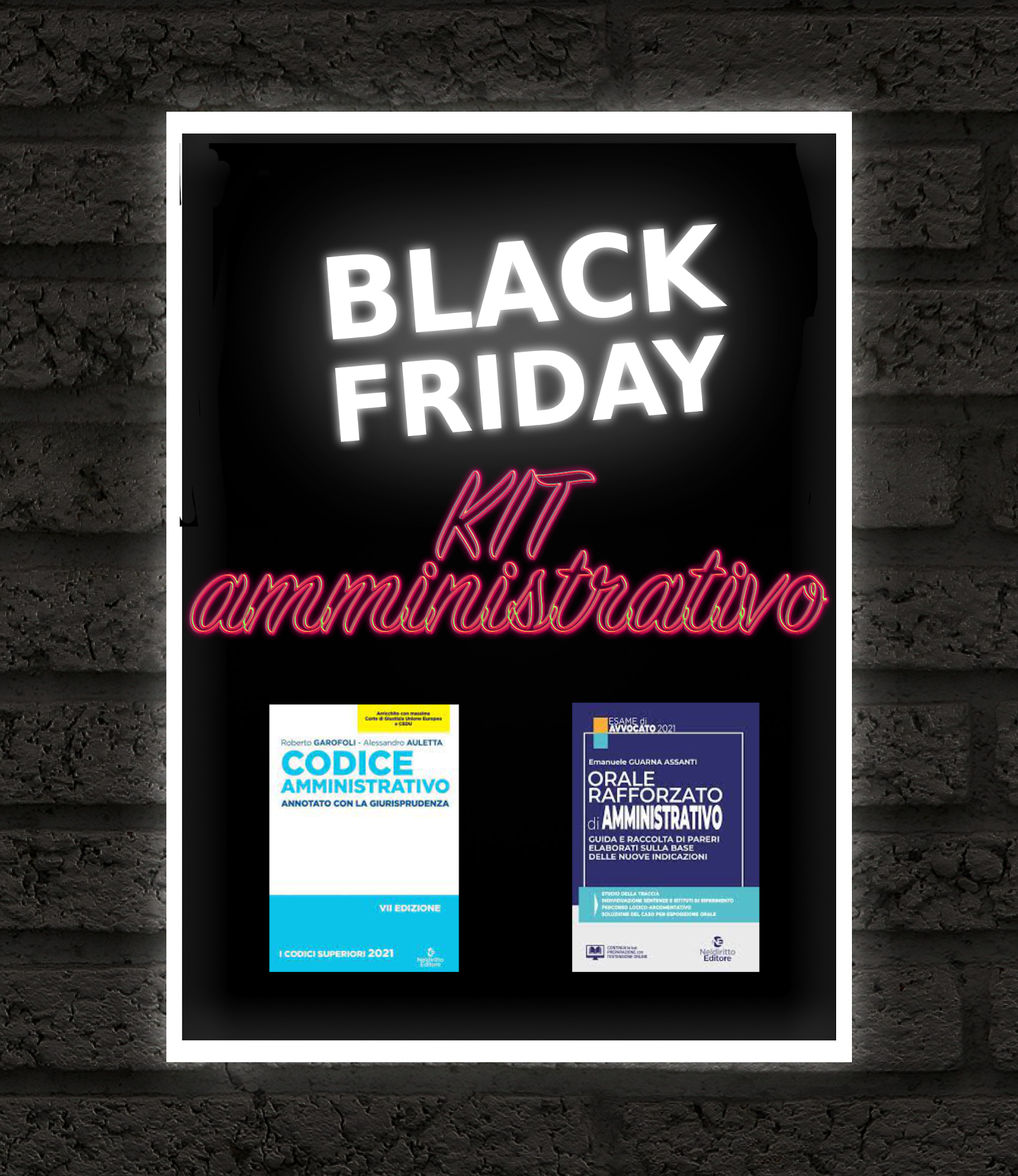SPECIALE BLACK FRIDAY: KIT CODICE AMINISTRATIVO 2021 + ORALE RAFFORZATO AMMINISTRATIVO SPECIALE BLACK FRIDAY: KIT CODICE AMINISTRATIVO 2021 + ORALE RAFFORZATO AMMINISTRATIVO