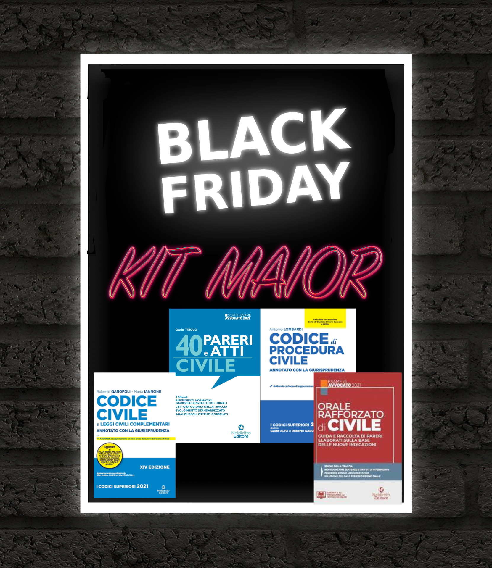 SPECIALE BLACK FRIDAY: KIT 2 CODICI ANNOTATI 2021 CIVILE + PROCEDURA CIVILE + ORALE RAFFORZATO CIVILE + 40 PARERI DI DIRITTO CIVILE SPECIALE BLACK FRIDAY: KIT 2 CODICI ANNOTATI 2021 CIVILE + PROCEDURA CIVILE + ORALE RAFFORZATO CIVILE + 40 PARERI DI DIRITTO CIVILE