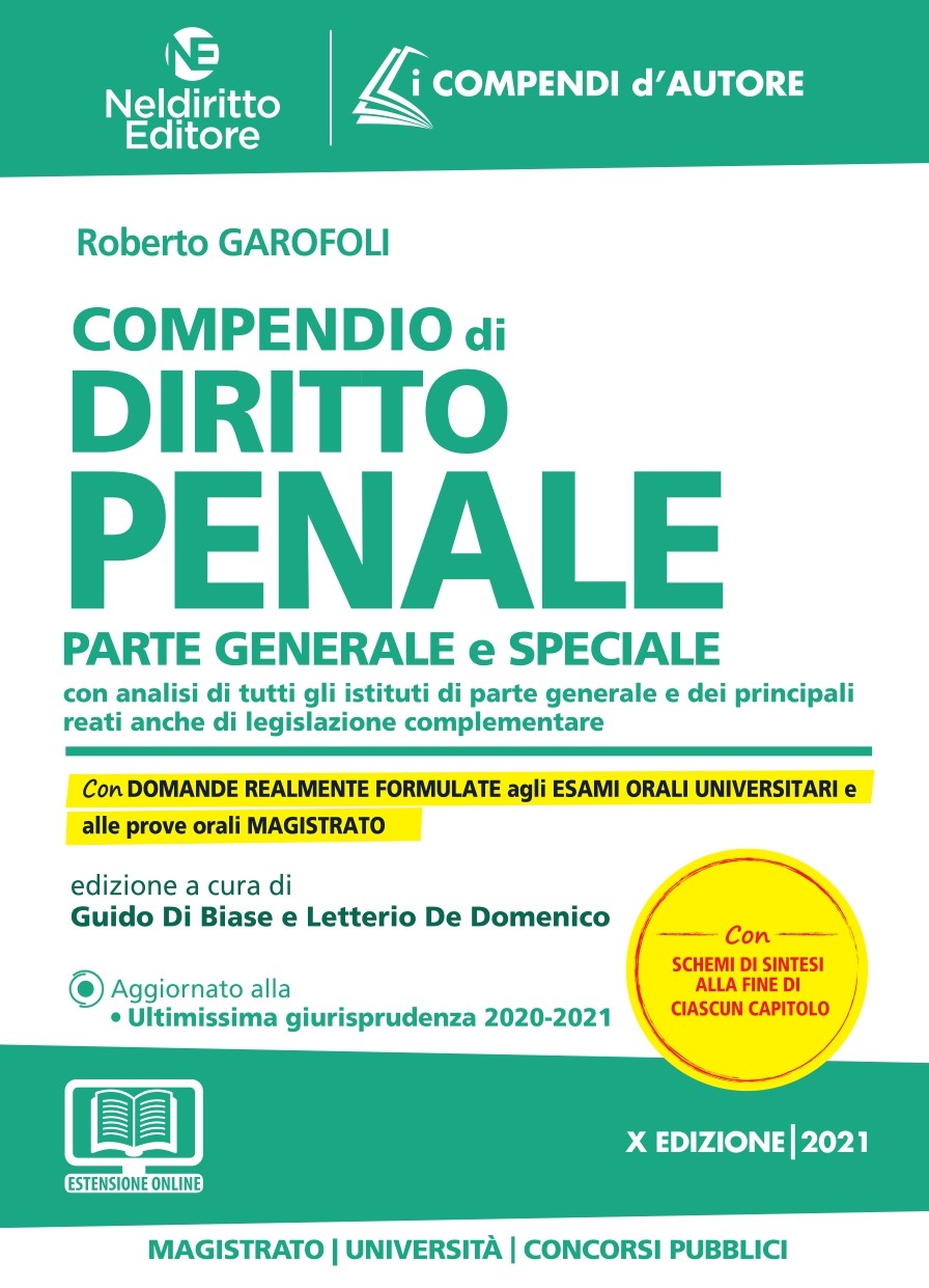 Compendio Di Diritto Penale 2021 Compendio Di Diritto Penale 2021