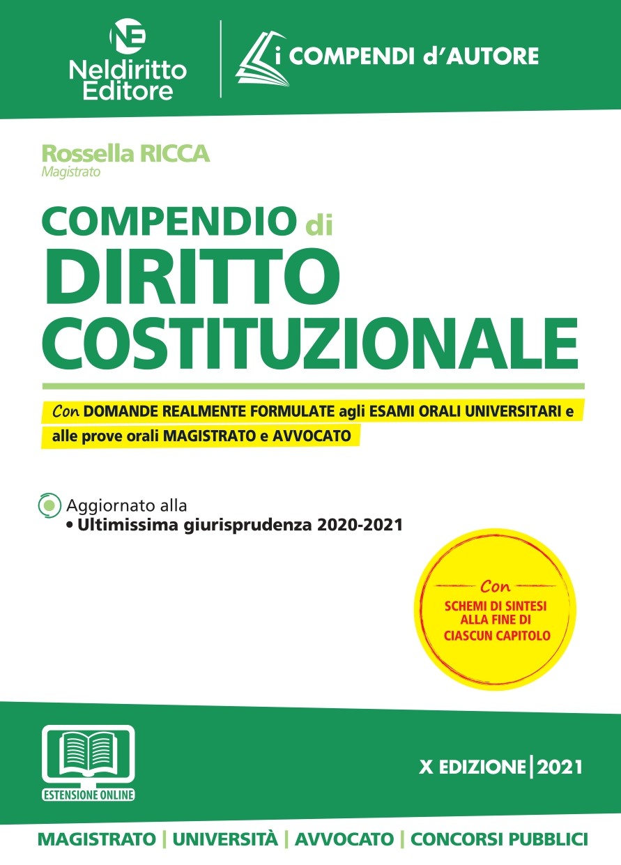 Compendio Di Diritto Costituzionale 2021 Compendio Di Diritto Costituzionale 2021