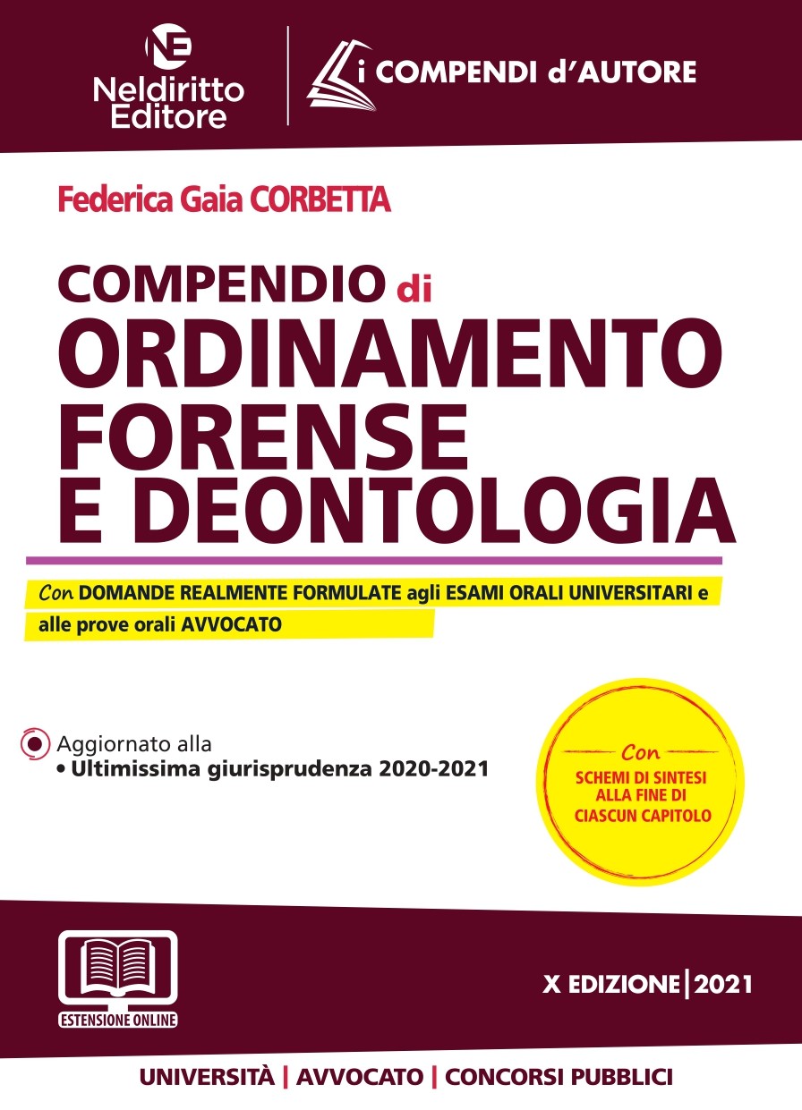 Compendio Di Ordinamento Forense E Deontologia 2021 Compendio Di Ordinamento Forense E Deontologia 2021