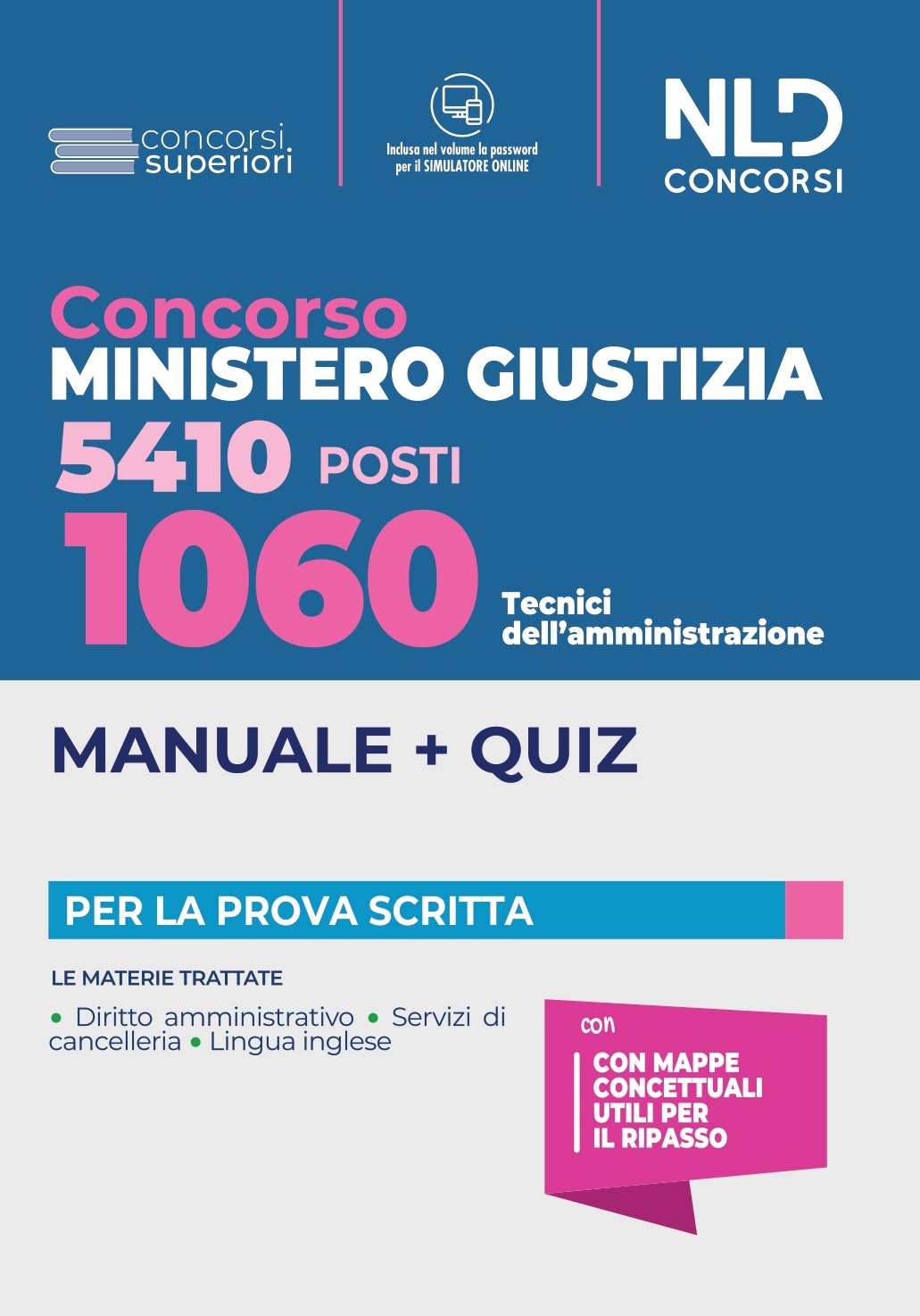 1060 Tecnici dell'Amministrazione. Concorso 5410 Ministero Giustizia 2022 1060 Tecnici dell'Amministrazione. Concorso 5410 Ministero Giustizia 2022