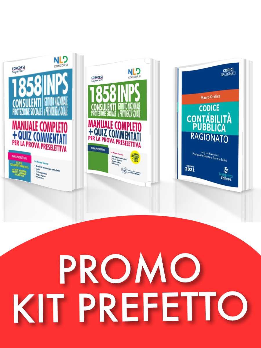 BLACK FRIDAY: 1858 Consulenti Protezione Sociale Inps 2021 Manuale Completo + Quiz Commentati per la Prova Preselettiva + Manuale Completo + Quiz per le PROVE SCRITTE + Codice Contabilità BLACK FRIDAY: 1858 Consulenti Protezione Sociale Inps 2021 Manuale Completo + Quiz Commentati per la Prova Preselettiva + Manuale Completo + Quiz per le PROVE SCRITTE + Codice Contabilità