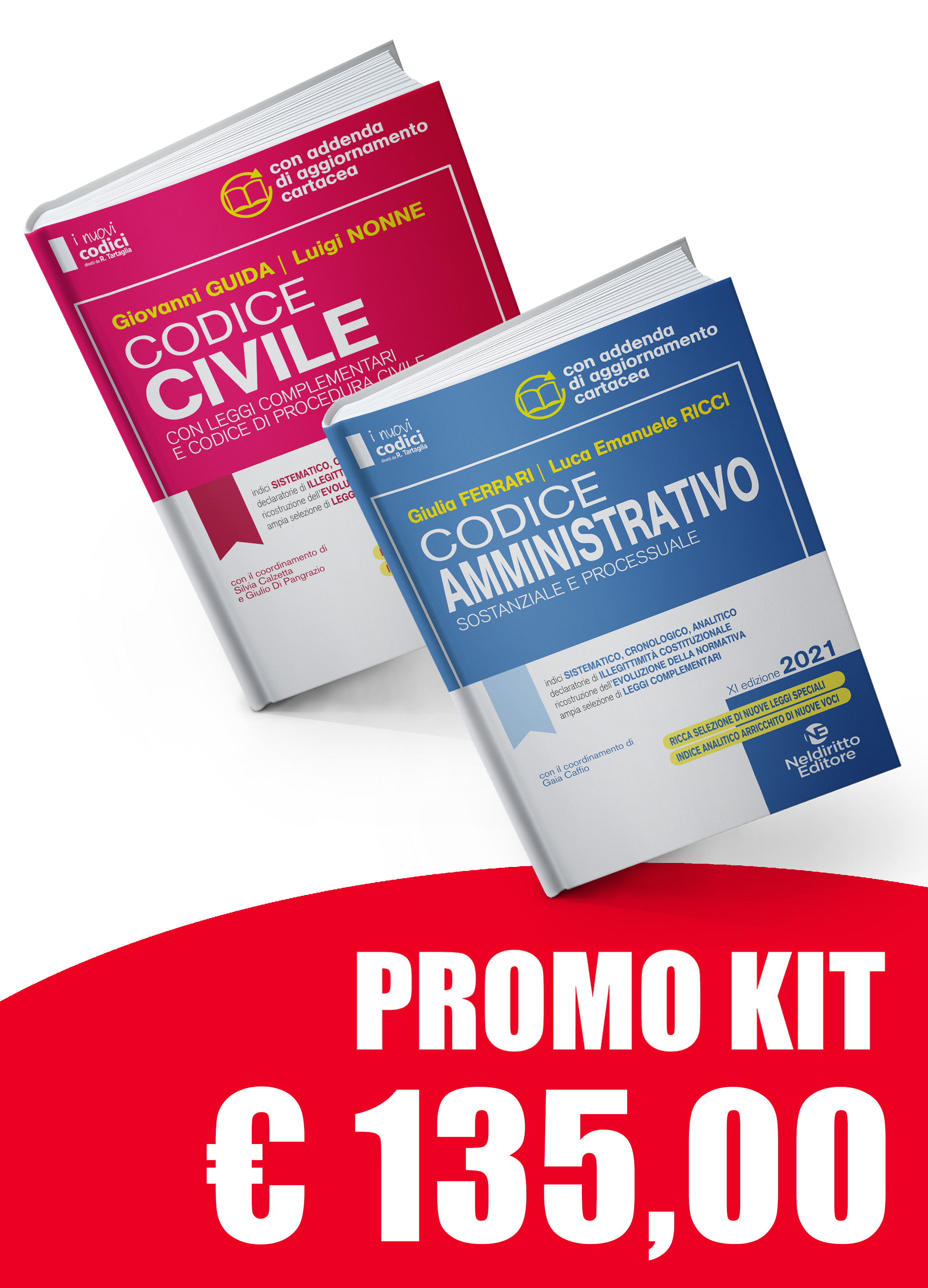 CODICI MAGISTRATURA Kit 2 Codici Civile e Amministrativo 2021