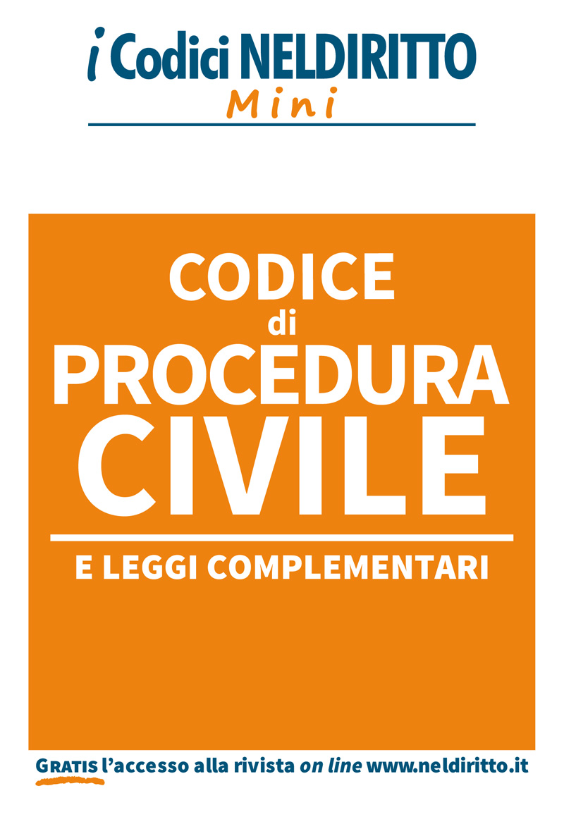 Codice di Procedura Civile E Leggi Complementari. Formato Mini