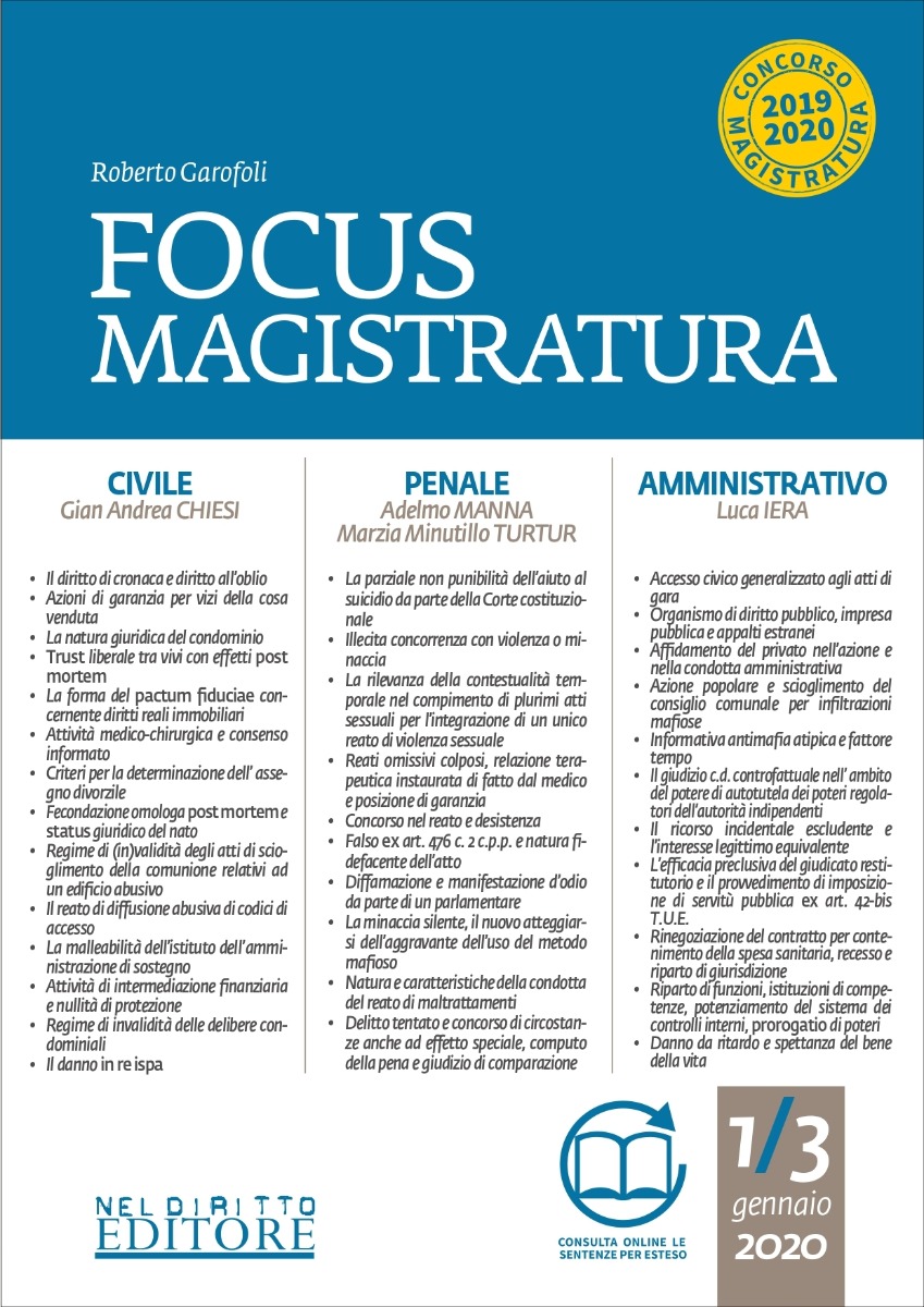Focus magistratura n. 1