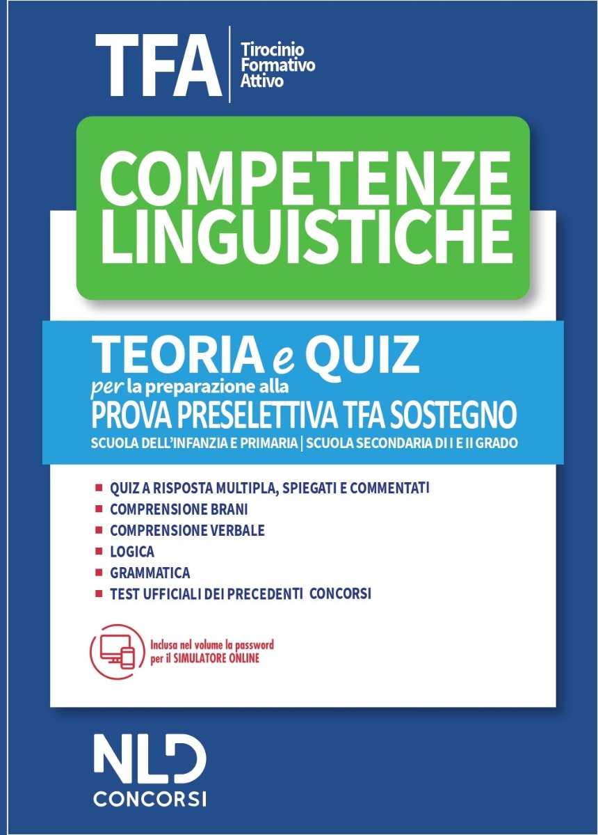 TFA SOSTEGNO 2020 COMPETENZE LINGUISTICHE TFA SOSTEGNO 2020 COMPETENZE LINGUISTICHE