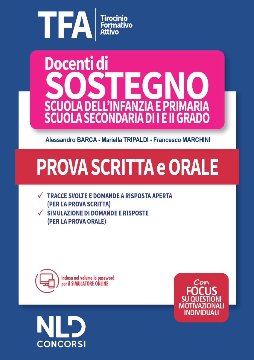 TFA SOSTEGNO 2020 PROVA SCRITTA E ORALE | NLD Concorsi