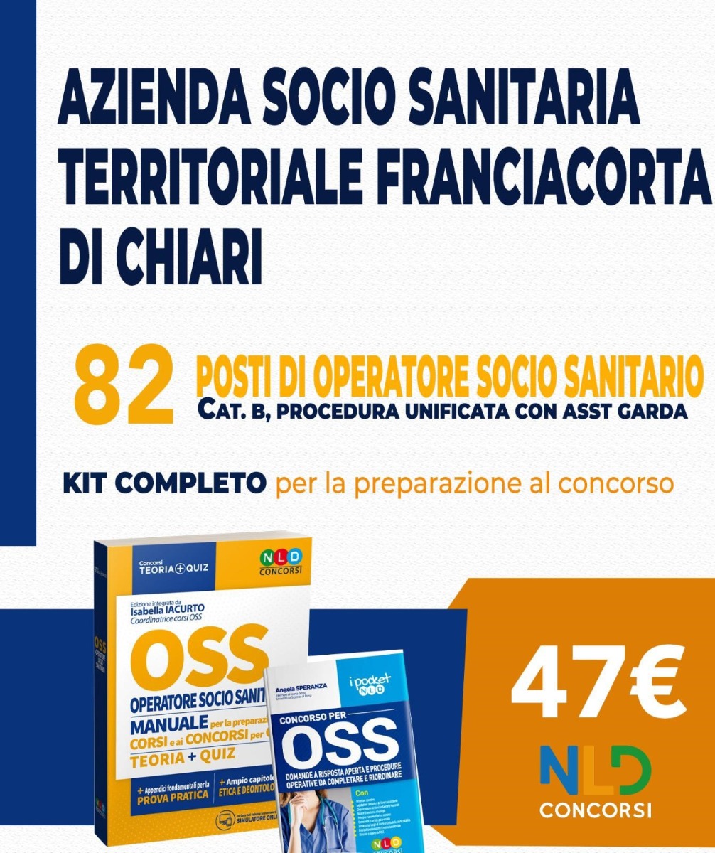 Kit Completo per la preparazione al Concorso 82 OSS ASST FRANCIACORTA DI CHIARI
