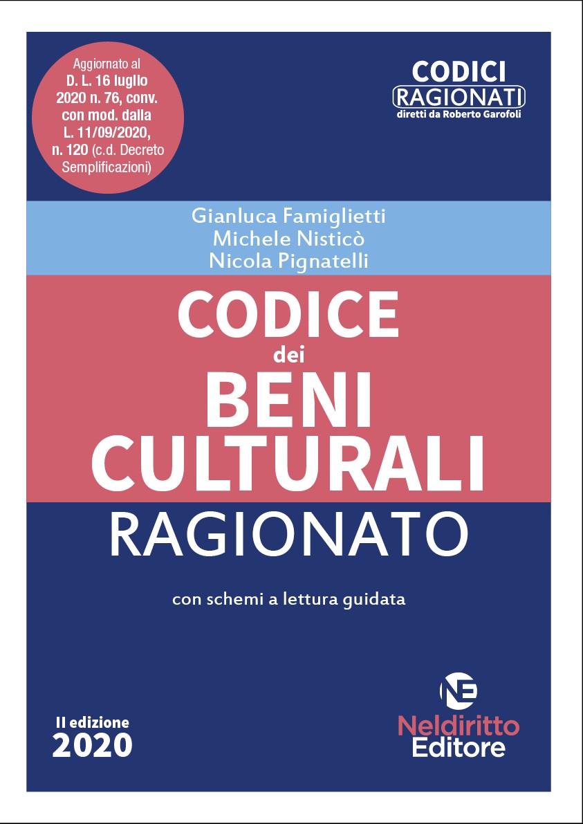 Codice Dei Beni Culturali Ragionato 2020 -2021