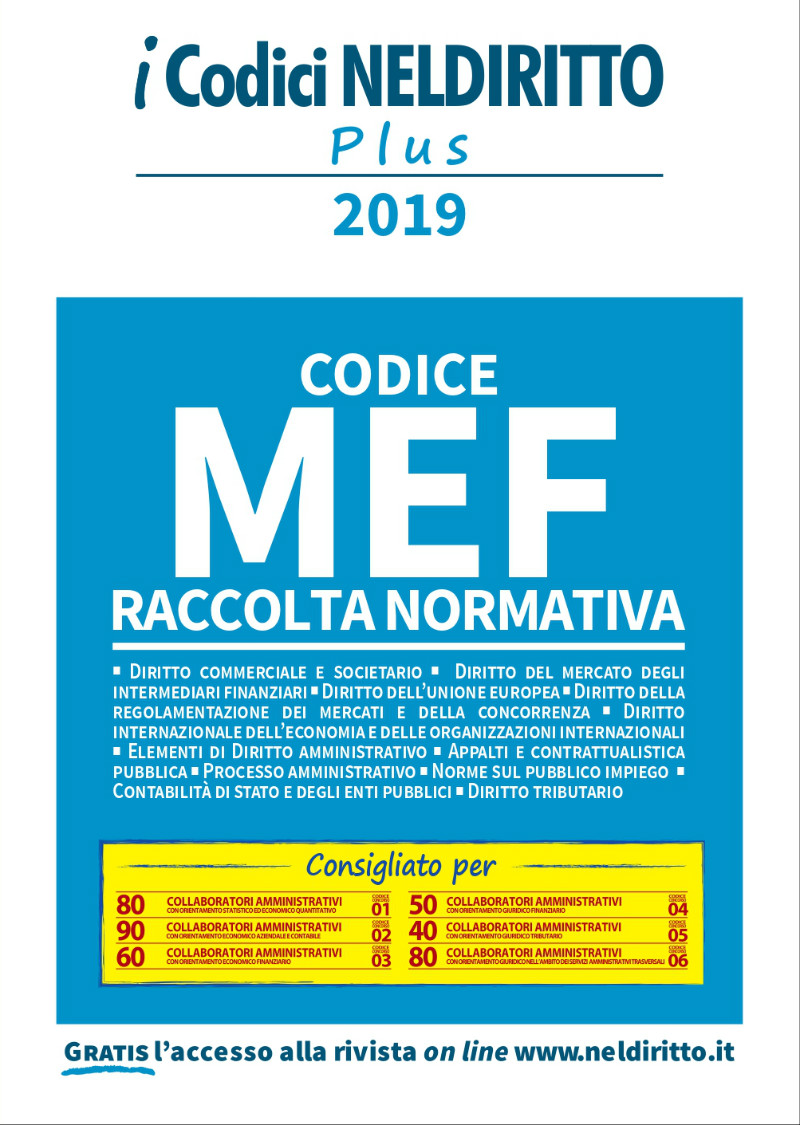 Codice MEF - Raccolta Normativa