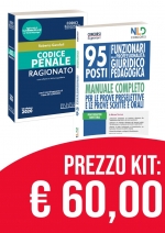 Kit Concorso 95 Funzionari Giuridico - Pedagogici: Manuale + quiz per la per preparazione al concorso + Codice Penale Ragionato 2020