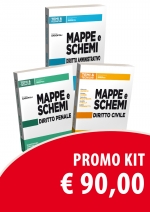 Kit 3 Manuali Mappe e Schemi: Diritto Civile, Diritto Penale, Diritto Amministrativo