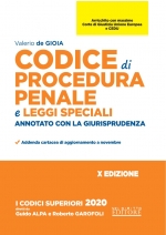 Codice Di Procedura Penale E Leggi Speciali - Annotato Con La Giurisprudenza 2020