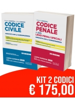 Kit Codici Esame Avvocato 2020: Codice Civile + Codice Penale Annotati con la Giurisprudenza