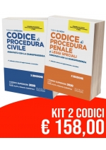 Kit Codici Esame Avvocato 2020: Codice Procedura Civile + Codice Procedura Penale Annotati con la Giurisprudenza