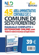 Comune di Sesto Fiorentino: 45 posti area amm.va contabile - Manuale + estensione on line