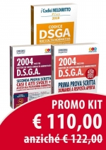 Concorso 2004 DSGA. Kit Manuale Per La Prima Prova Scritta + Manuale Per La Seconda Prova Scritta + codice DSGA raccolta normativa