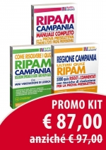 Concorso regione Campania. kit 3 quiz RIPAM completi per la prova preselettiva comune a tutti i profili professionali