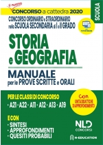 Concorso Scuola 2020: Storia e Geografia per il concorso ordinario e straordinario nella scuola secondaria - Manuale per prove scritte e orali classi A21, A22, A12, A11, A13