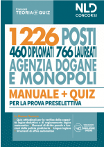 Concorso 1226 POSTI AGENZIA DELLE DOGANE E DEI MONOPOLI: Manuale completo + Quiz