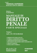 MANUALE DI DIRITTO PENALE - PARTE SPECIALE - TOMO I - 2017