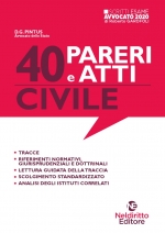 Esame Avvocato 2020: 40 Pareri E Atti Di Diritto Civile